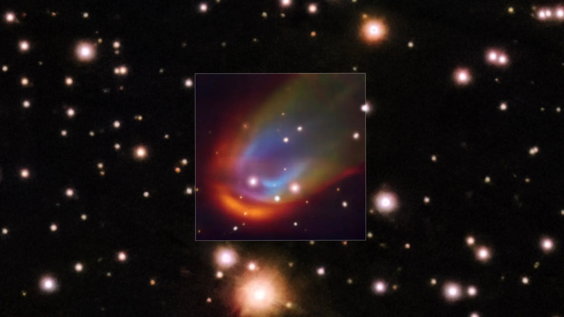 A dead star producing an unexplained shock wave