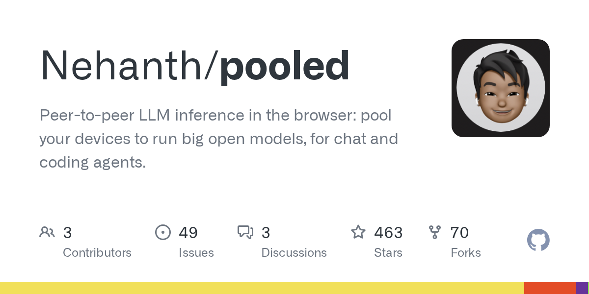 Pooled: Run Open Models Across Browser Tabs