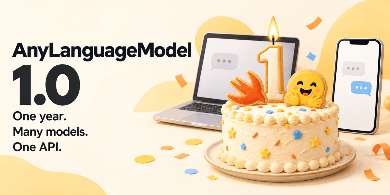 AnyLanguageModel 1.0 brings unified inference to Swift