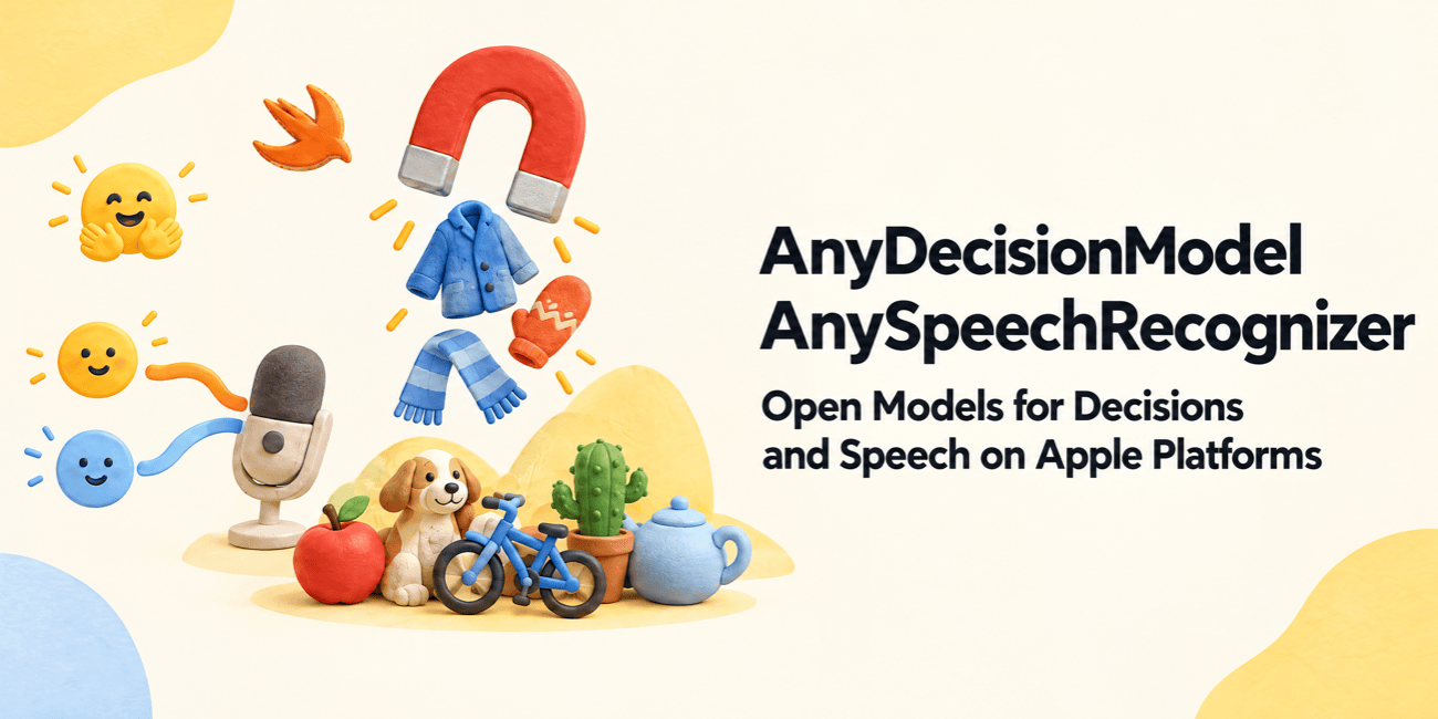 AnySpeechRecognizer and AnyDecisionModel for Swift