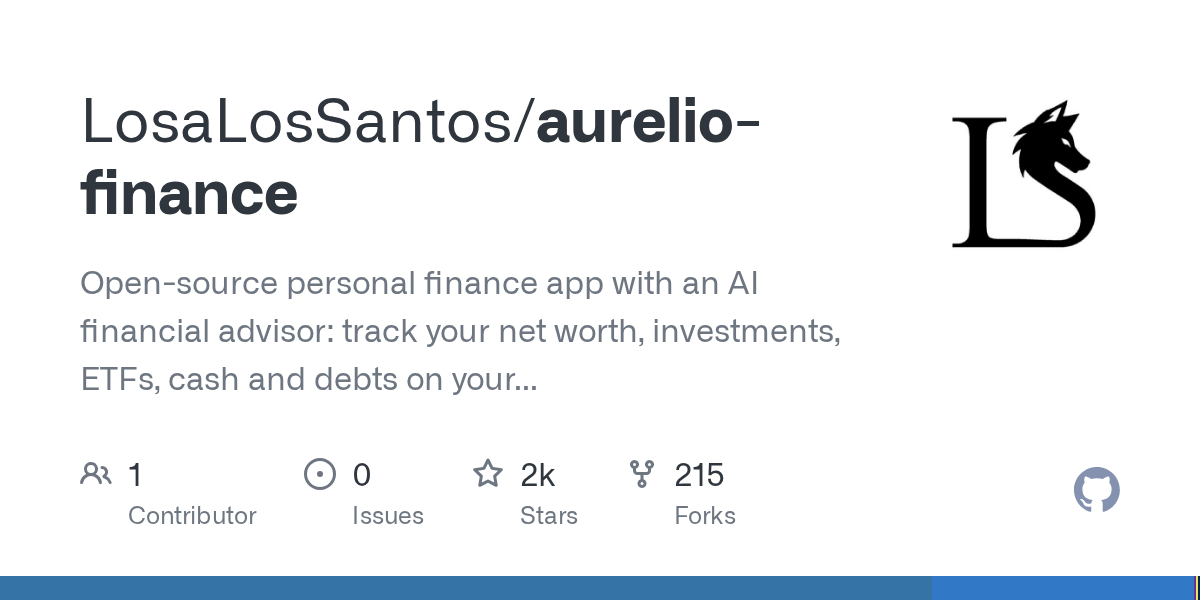 Aurelio: Self-hosted wealth management and financial planning