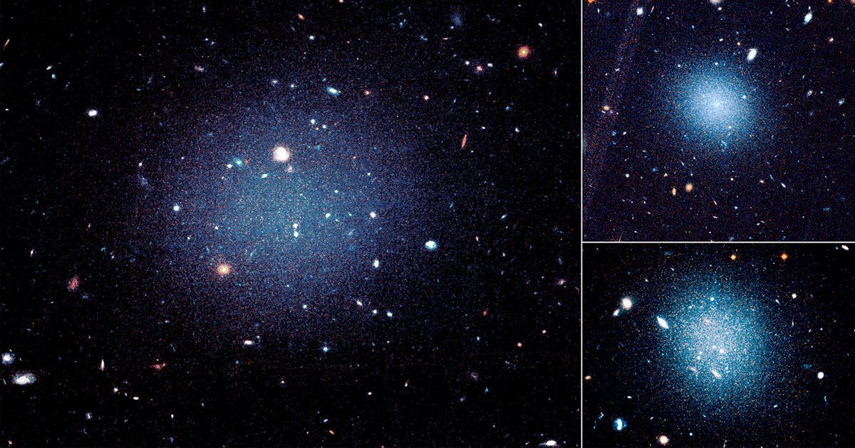 Ghostly galaxies missing their dark matter